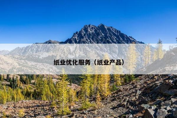 纸业优化服务（纸业产品）