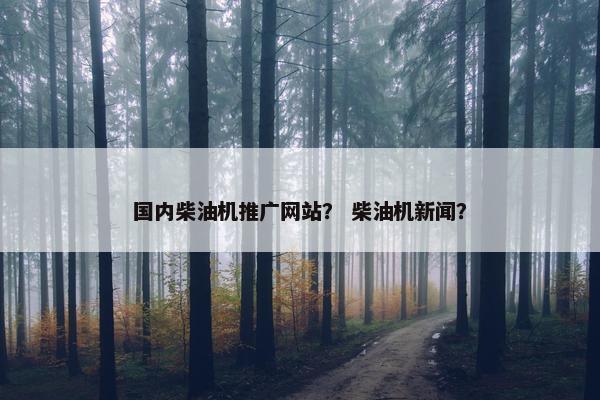 国内柴油机推广网站？ 柴油机新闻？