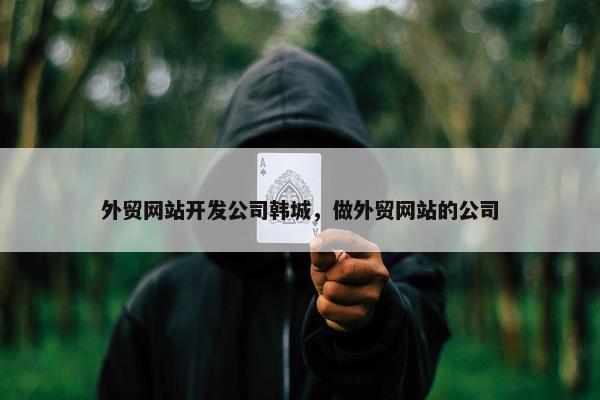 外贸网站开发公司韩城，做外贸网站的公司