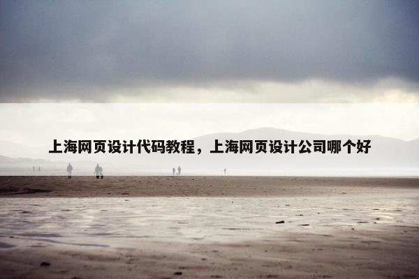 上海网页设计代码教程，上海网页设计公司哪个好