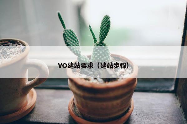 VO建站要求（建站步骤）