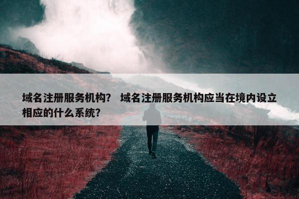域名注册服务机构？ 域名注册服务机构应当在境内设立相应的什么系统？
