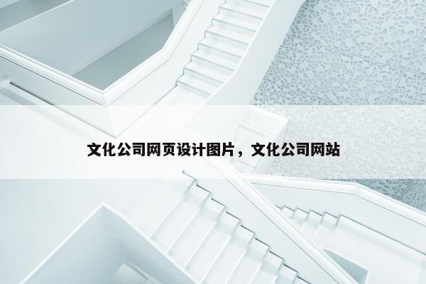 文化公司网页设计图片，文化公司网站