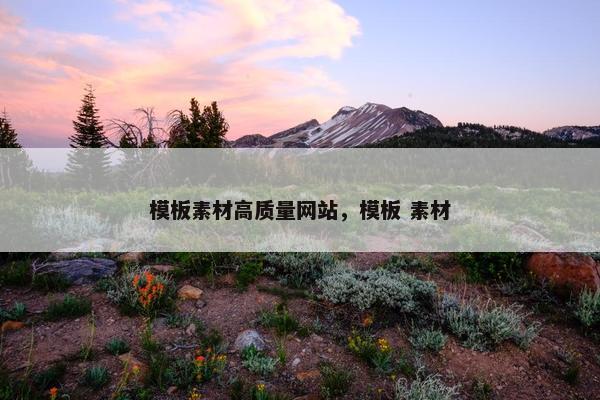 模板素材高质量网站，模板 素材