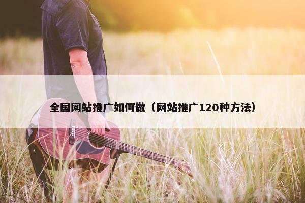 全国网站推广如何做（网站推广120种方法）