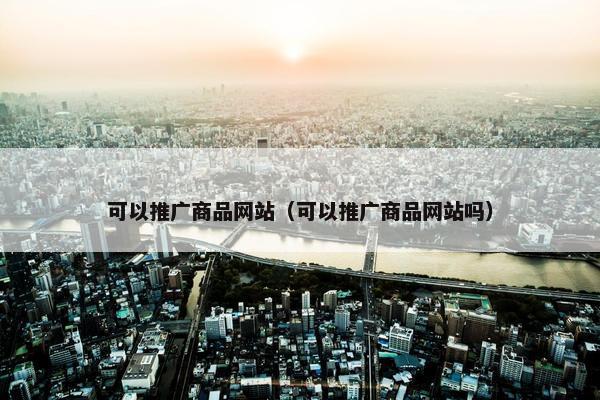 可以推广商品网站（可以推广商品网站吗）