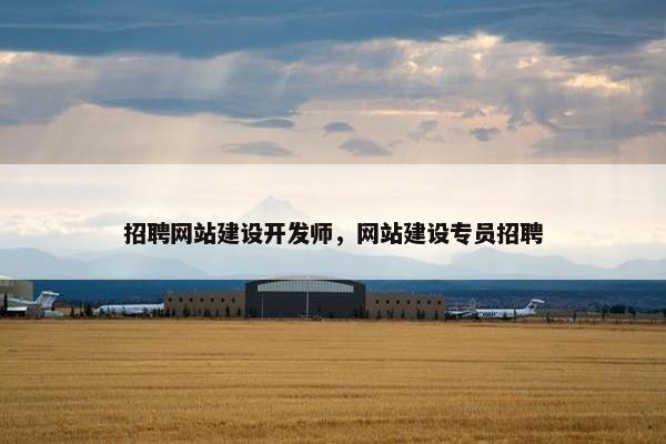 招聘网站建设开发师，网站建设专员招聘