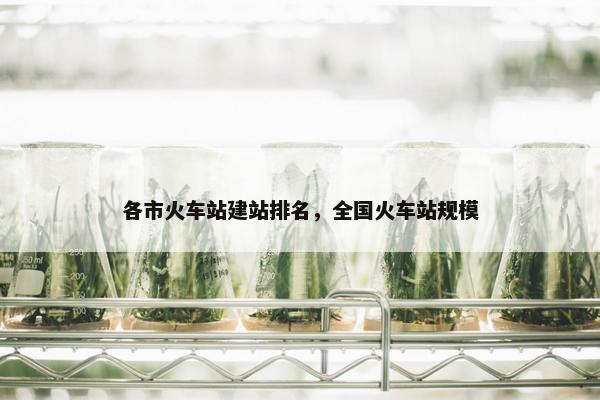各市火车站建站排名，全国火车站规模