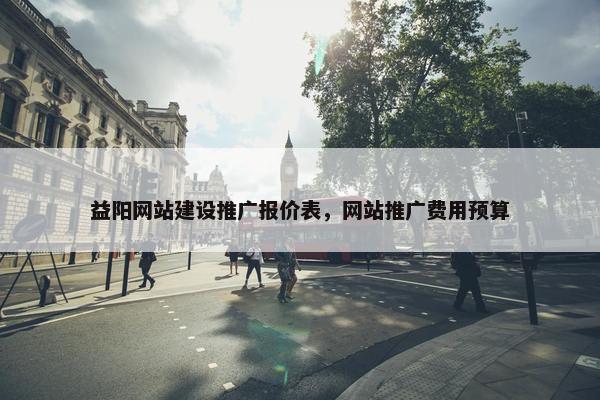 益阳网站建设推广报价表，网站推广费用预算