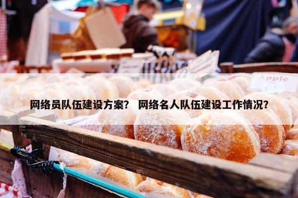 网络员队伍建设方案？ 网络名人队伍建设工作情况？