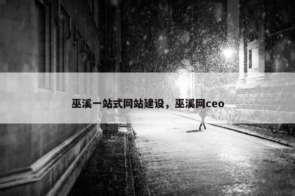 巫溪一站式网站建设，巫溪网ceo