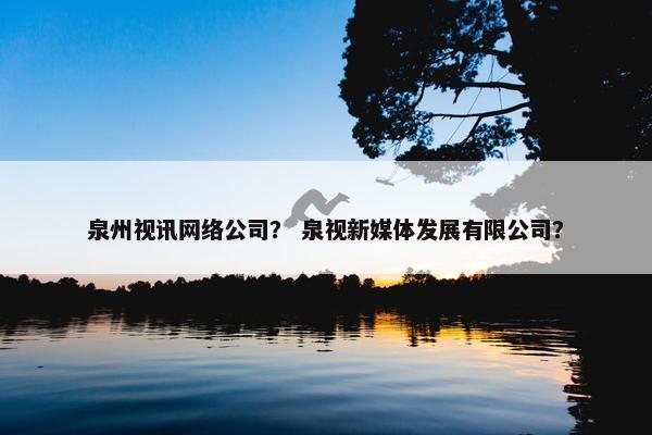 泉州视讯网络公司？ 泉视新媒体发展有限公司？