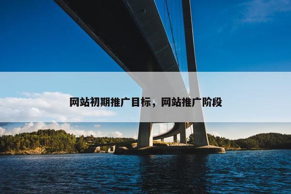 网站初期推广目标，网站推广阶段