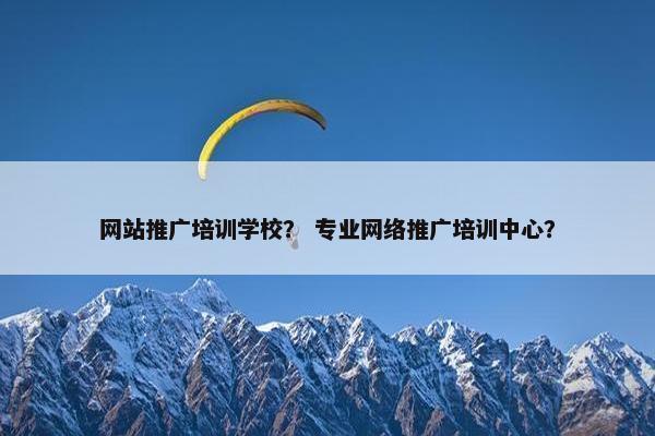 网站推广培训学校？ 专业网络推广培训中心？