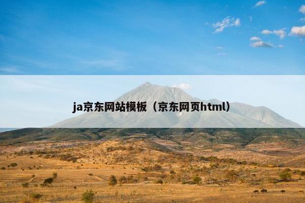 ja京东网站模板（京东网页html）