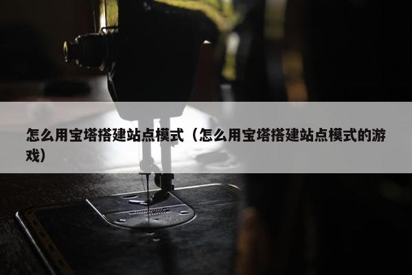 怎么用宝塔搭建站点模式（怎么用宝塔搭建站点模式的游戏）