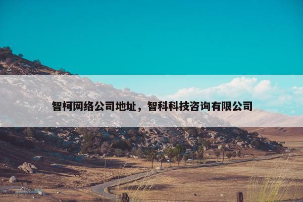 智柯网络公司地址，智科科技咨询有限公司