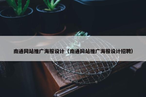 南通网站推广海报设计（南通网站推广海报设计招聘）