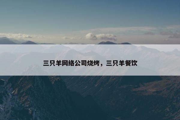 三只羊网络公司烧烤，三只羊餐饮