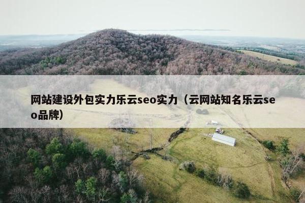 网站建设外包实力乐云seo实力（云网站知名乐云seo品牌）