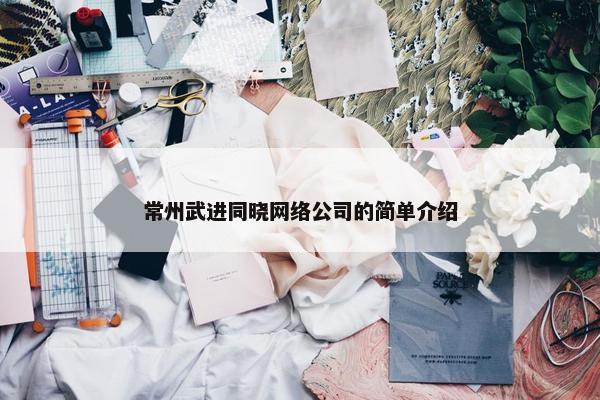常州武进同晓网络公司的简单介绍