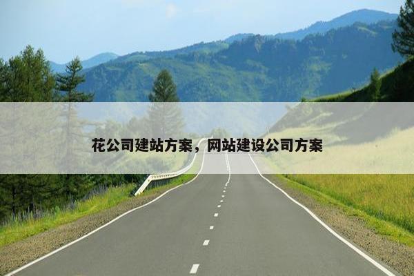 花公司建站方案，网站建设公司方案
