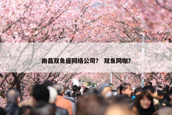 南昌双鱼座网络公司？ 双鱼网咖？