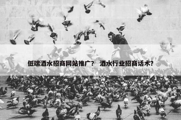 低端酒水招商网站推广？ 酒水行业招商话术？