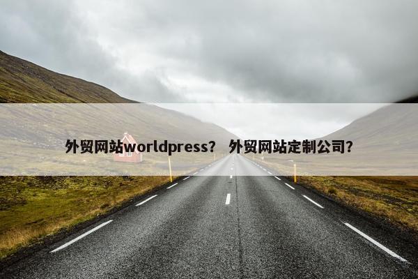 外贸网站worldpress？ 外贸网站定制公司？
