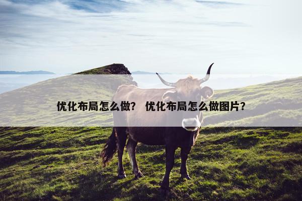 优化布局怎么做？ 优化布局怎么做图片？
