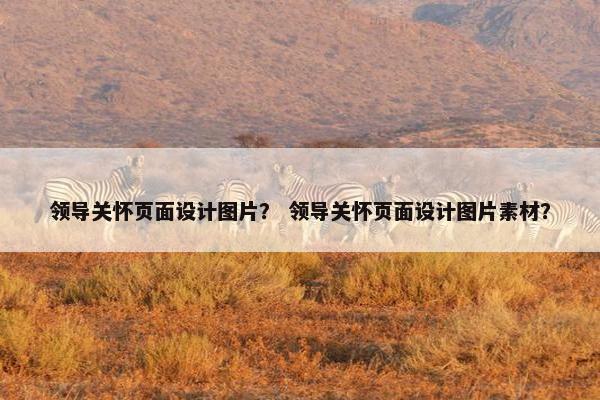 领导关怀页面设计图片？ 领导关怀页面设计图片素材？