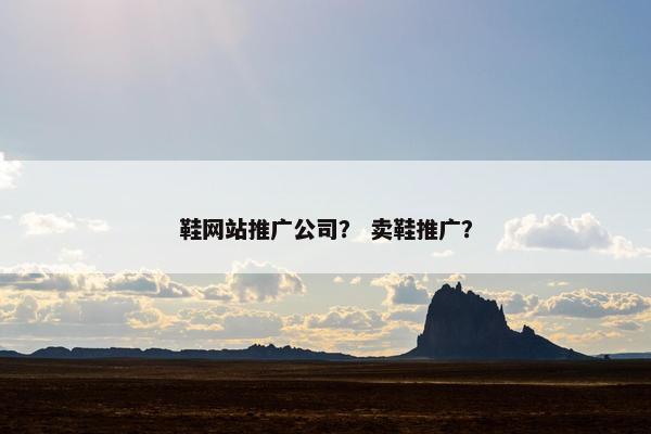 鞋网站推广公司？ 卖鞋推广？