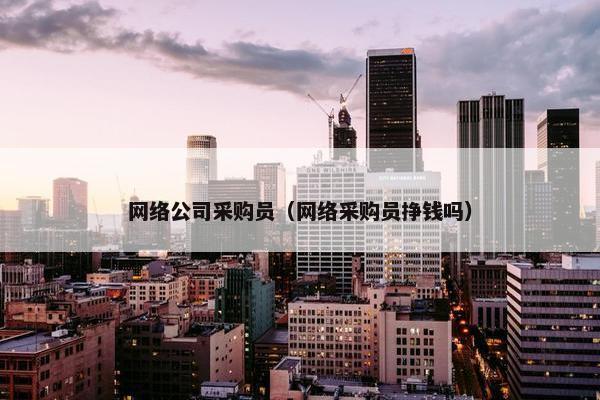 网络公司采购员（网络采购员挣钱吗）