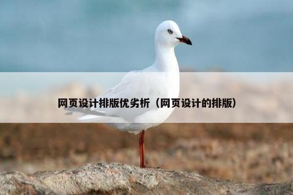 网页设计排版优劣析（网页设计的排版）