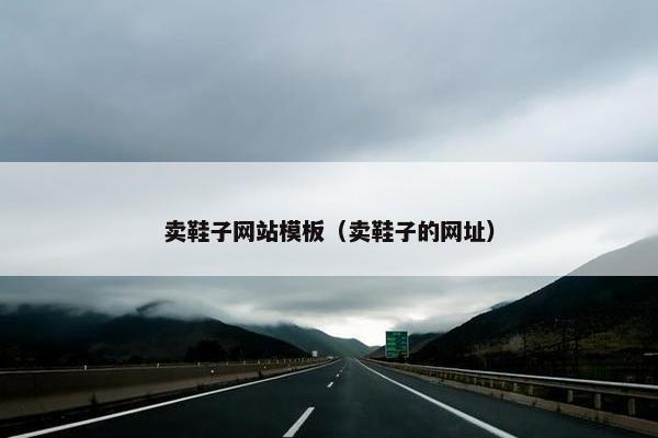 卖鞋子网站模板（卖鞋子的网址）