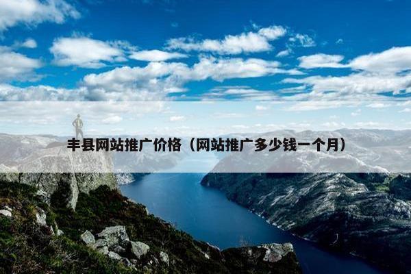 丰县网站推广价格（网站推广多少钱一个月）