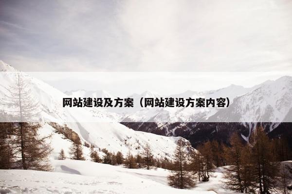 网站建设及方案（网站建设方案内容）