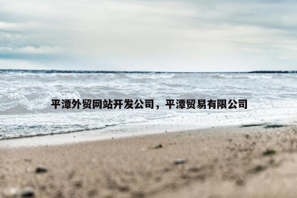 平潭外贸网站开发公司，平潭贸易有限公司