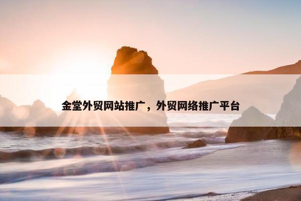 金堂外贸网站推广，外贸网络推广平台