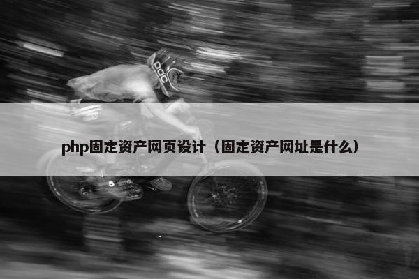 php固定资产网页设计（固定资产网址是什么）