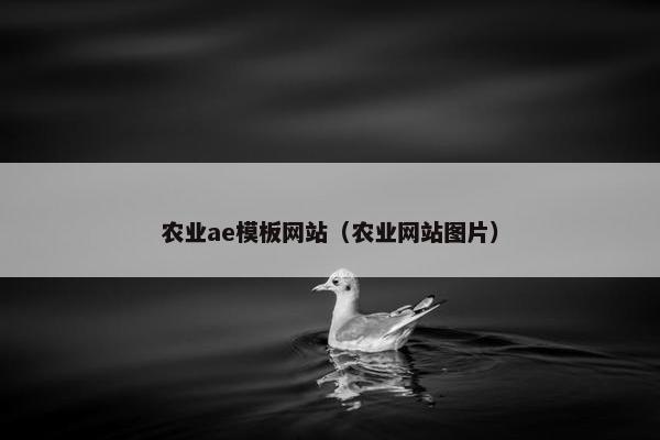 农业ae模板网站（农业网站图片）