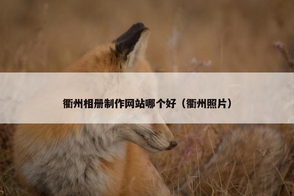 衢州相册制作网站哪个好（衢州照片）