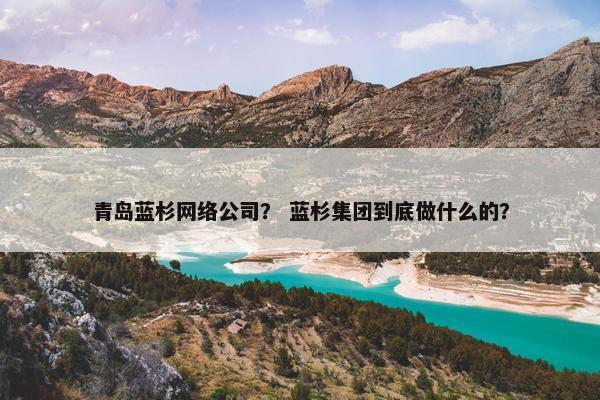 青岛蓝杉网络公司？ 蓝杉集团到底做什么的？