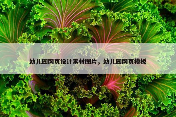 幼儿园网页设计素材图片，幼儿园网页模板