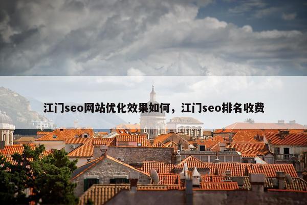 江门seo网站优化效果如何，江门seo排名收费