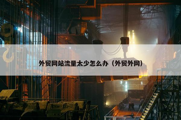 外贸网站流量太少怎么办（外贸外网）