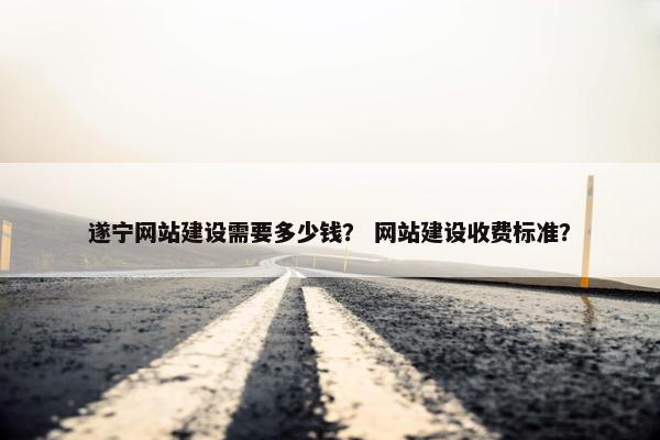 遂宁网站建设需要多少钱？ 网站建设收费标准？