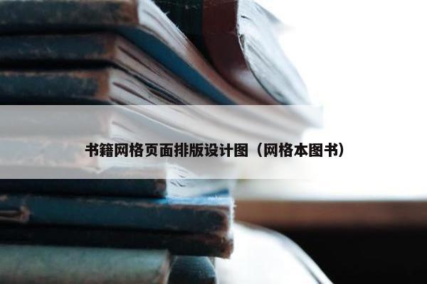 书籍网格页面排版设计图（网格本图书）