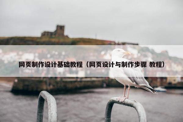 网页制作设计基础教程（网页设计与制作步骤 教程）
