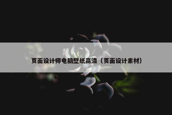 页面设计师电脑壁纸高清（页面设计素材）